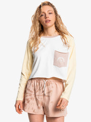Quiksilver Womens Iconic Horizon T-Shirt in Yellow