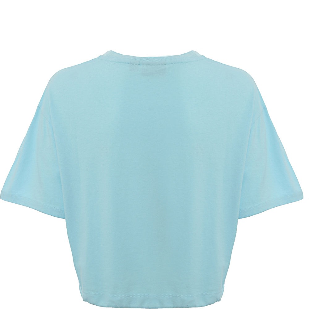 Napapijri Womens Beatnik Cropped T-Shirt in Blu In Green