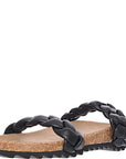 South Beach Women's Plaited Double Strap Slides