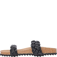 South Beach Women's Plaited Double Strap Slides