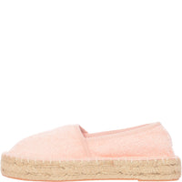 South Beach Women's Peach Towelling Espadrilles