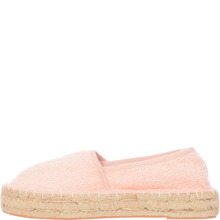 South Beach Women's Peach Towelling Espadrilles