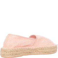 South Beach Women's Peach Towelling Espadrilles