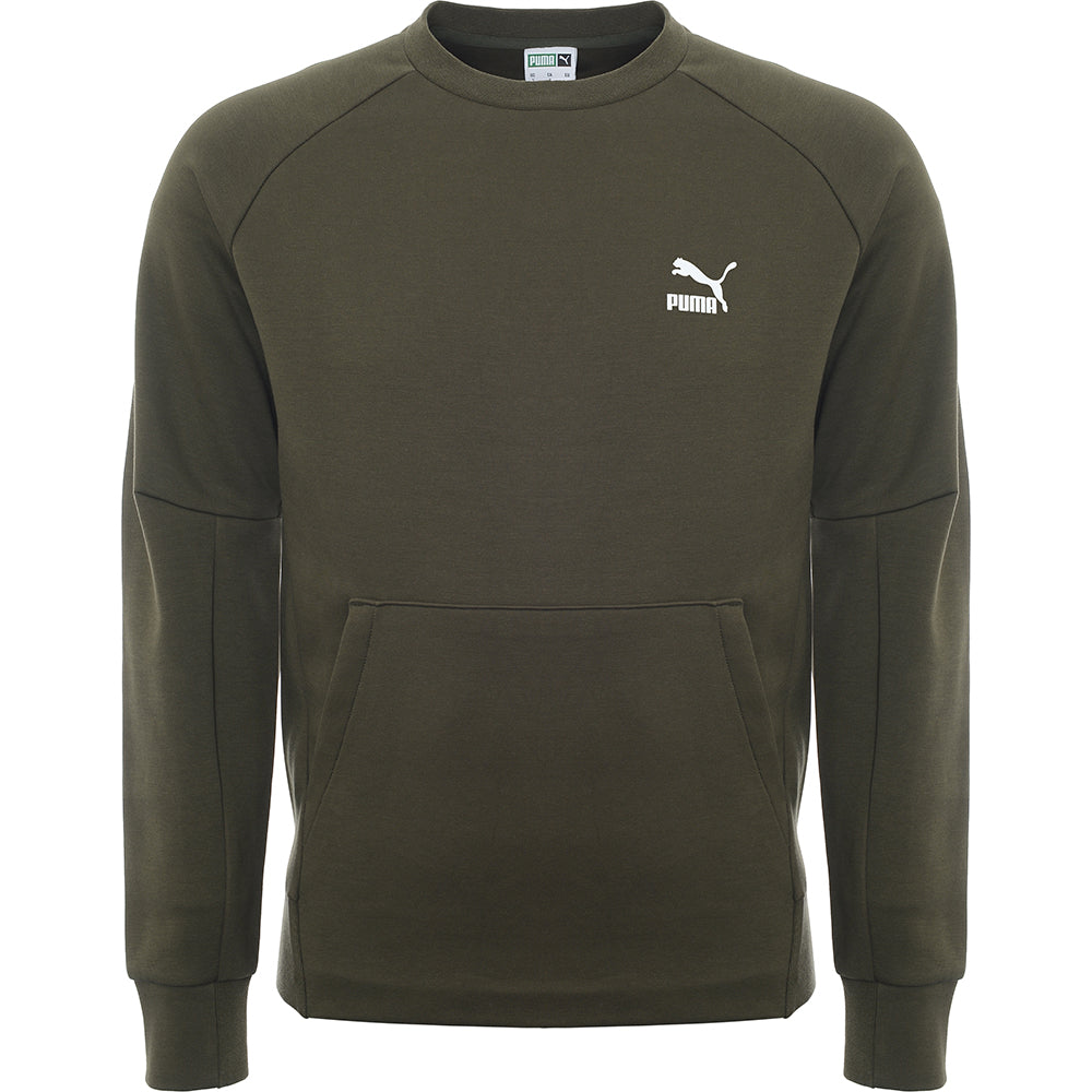 Puma Men's Forest Green Classics Tech Sweatshirt