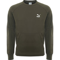 Puma Men's Forest Green Classics Tech Sweatshirt