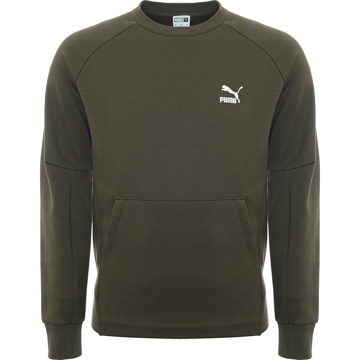 Puma Men's Forest Green Classics Tech Sweatshirt