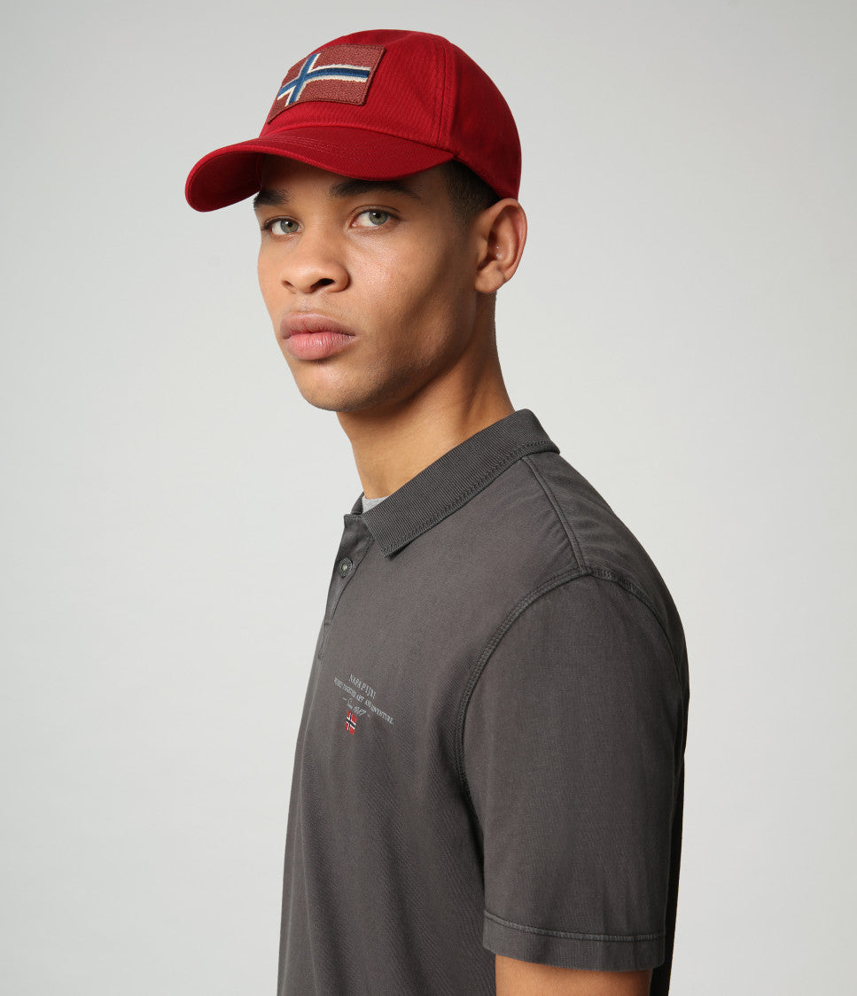 Mens Napapijri Fontan Cap In Red