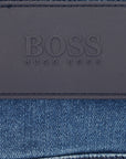 BOSS Mens Mid Wash Delaware Slim Fit Jeans