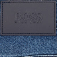 BOSS Mens Mid Wash Delaware Slim Fit Jeans