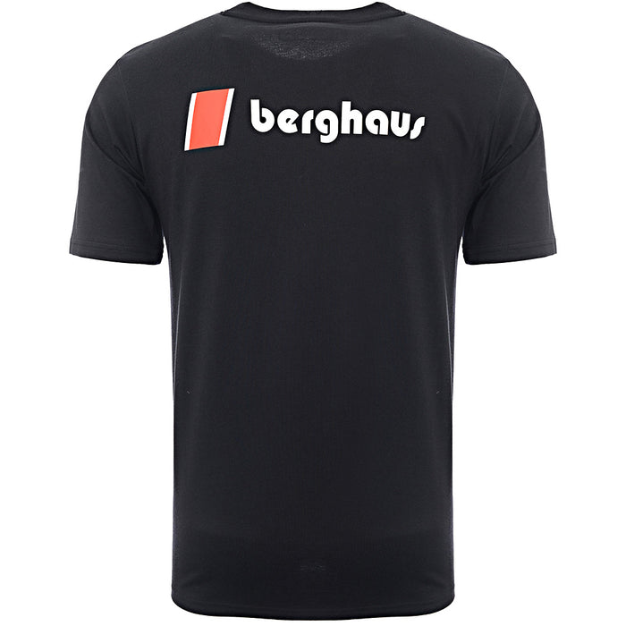 Berghaus Mens Dean Street Unisex Original Heritage Front And Back Logo T-Shirt In Black