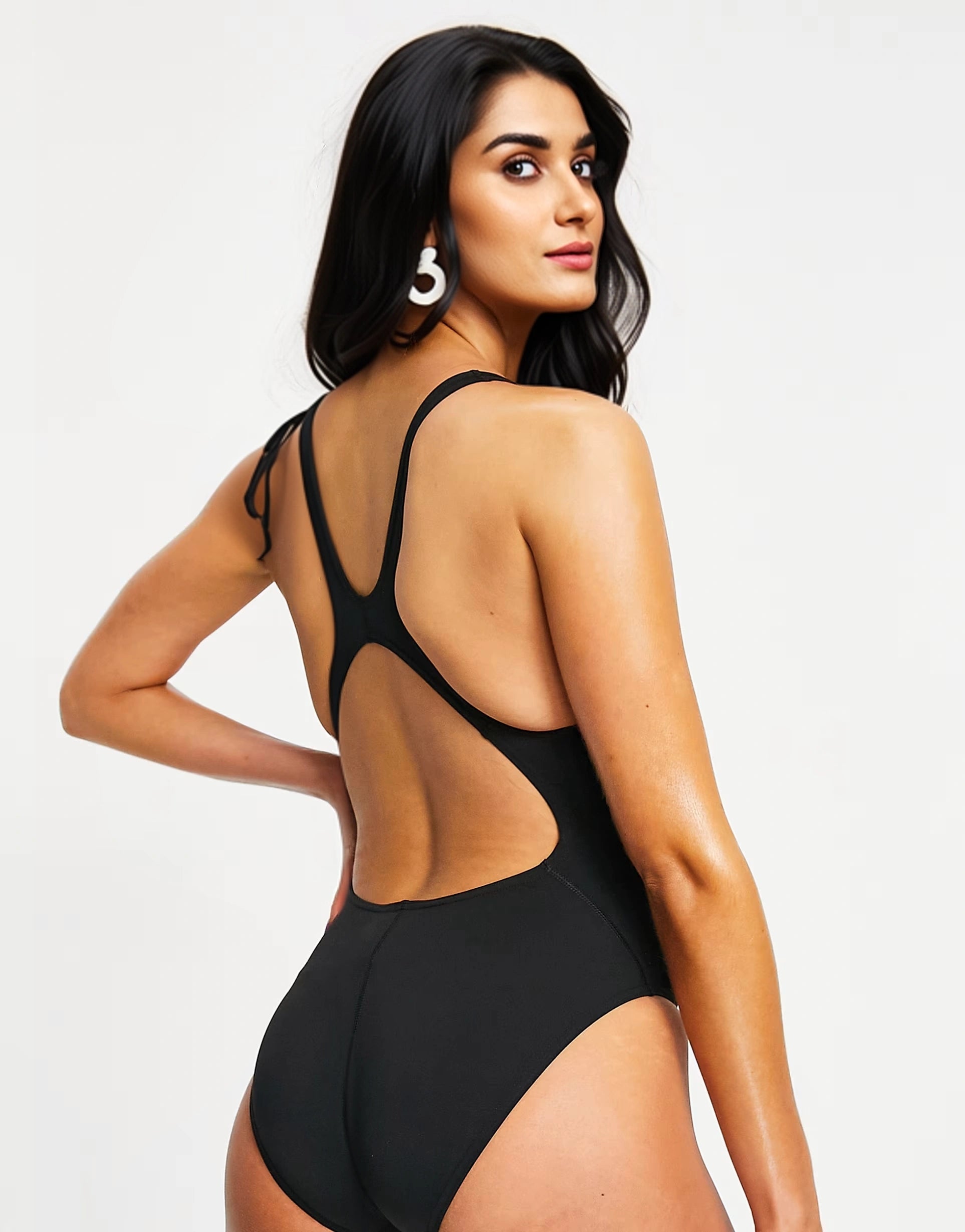 Speedo Womens Recordbreaker Swimsuit in Black A In Multi
