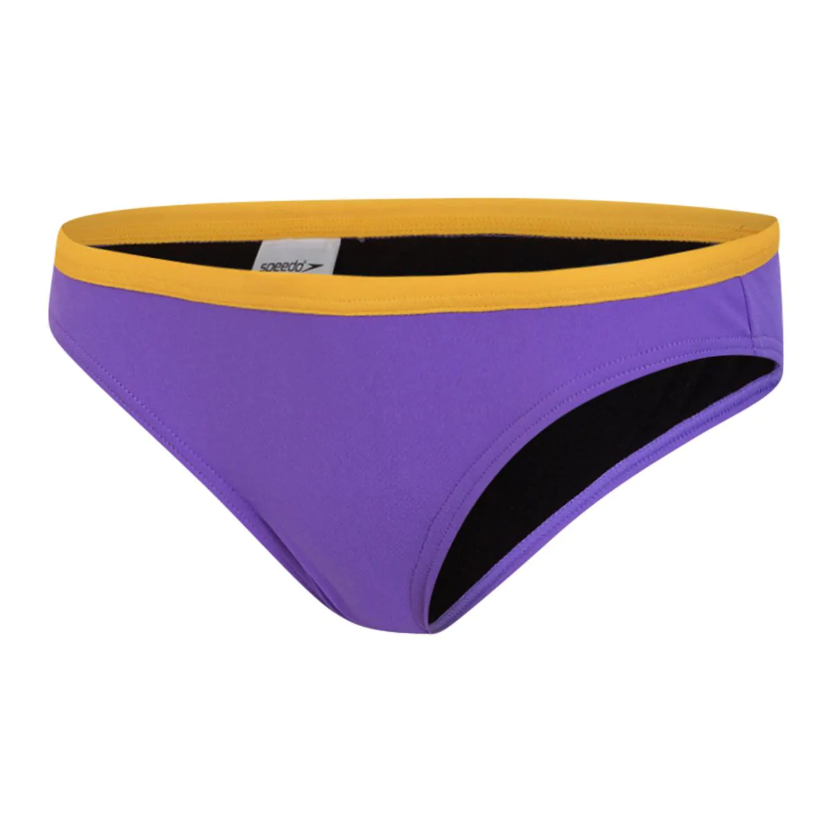Speedo Womens Waistband Brief in Purple And Ora In Multi