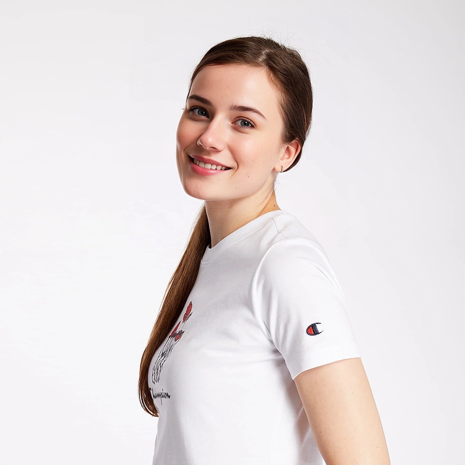 Champion Womens Graphic T-Shirt In White