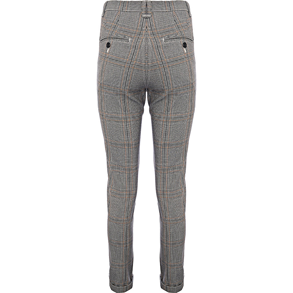 Jack & Jones Men's Grey Intelligence Check Trousers