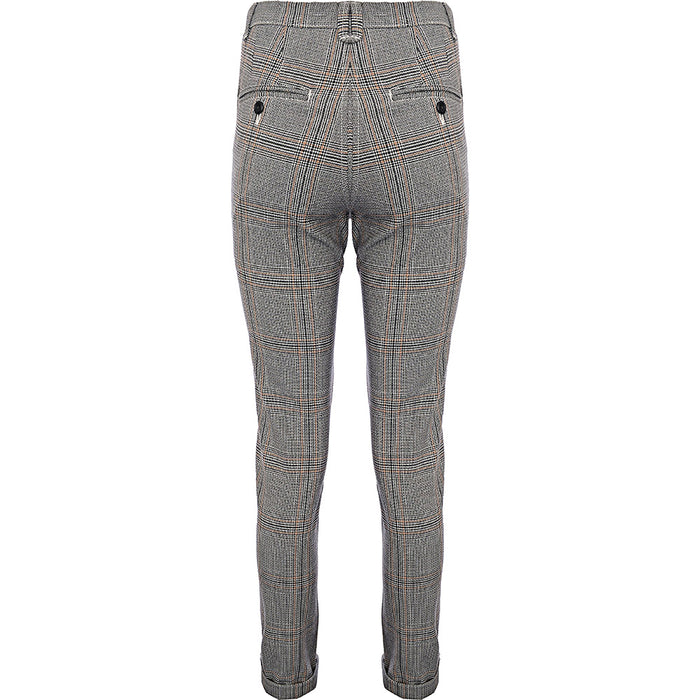 Jack & Jones Men's Grey Intelligence Check Trousers