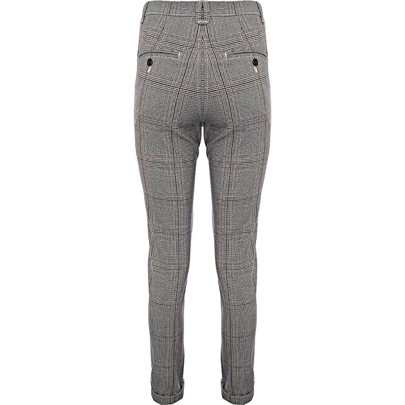 Jack & Jones Men's Grey Intelligence Check Trousers