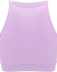 Onzie Women's Lilac High Support Ribbed Yoga Crop Top