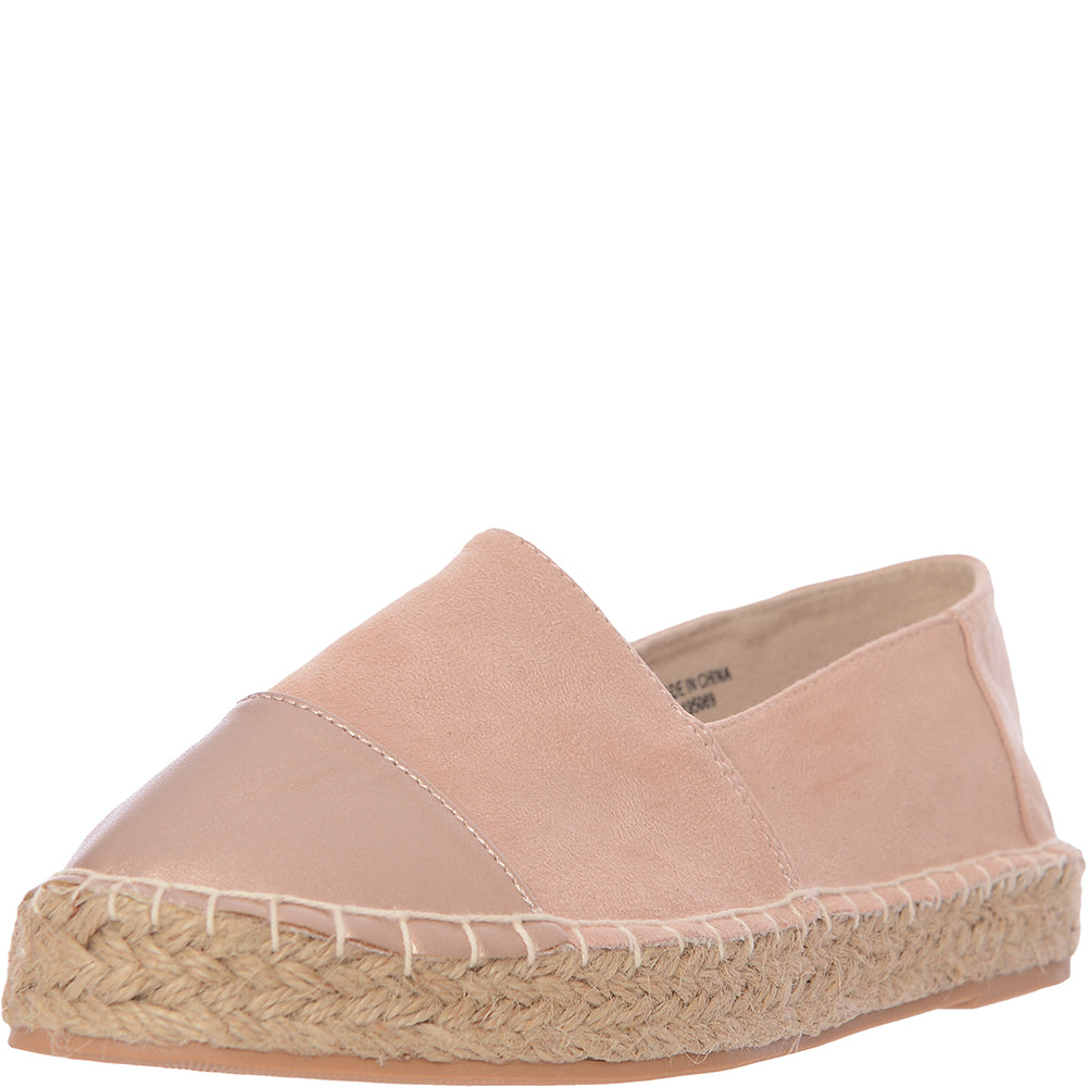 Accessorize Women's Pale Pink Toe Cap Espadrilles