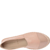 Accessorize Women's Pale Pink Toe Cap Espadrilles