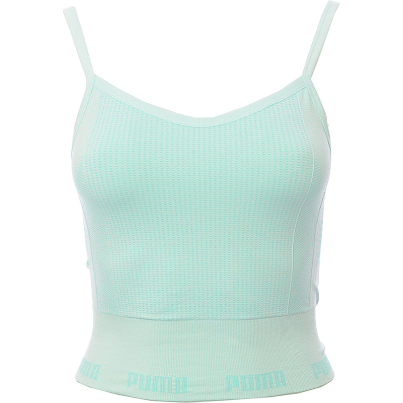 Puma Women's Blue Training Evoknit Seamless Sports Bra