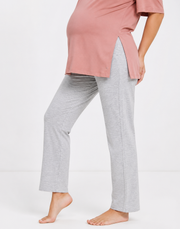Lindex Womens Mom Mia Over The Bump Pyjama Bottoms In Grey