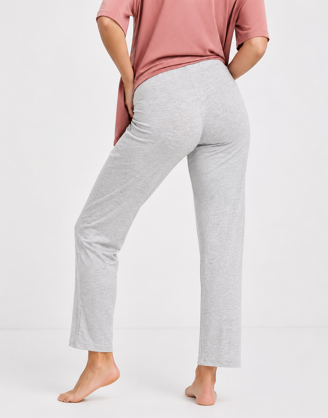 Lindex Womens Mom Mia Over The Bump Pyjama Bottoms In Grey