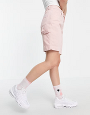 Kickers Womens Combat Shorts With Pocket Logo In Pink