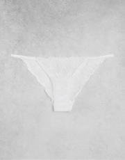 Bluebella Womens Irena Delicate Lace Tanga Side Brief In White