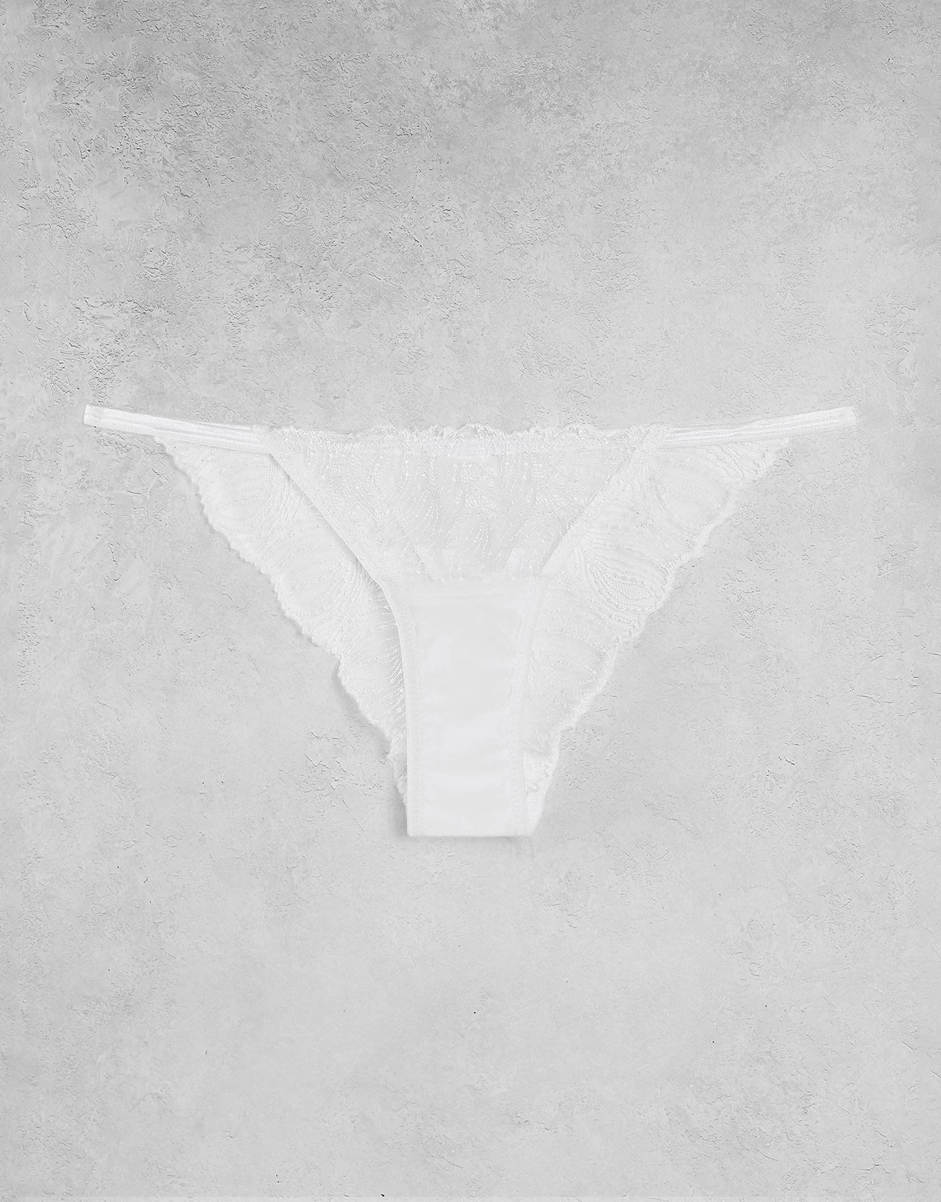 Bluebella Womens Irena Delicate Lace Tanga Side Brief In White