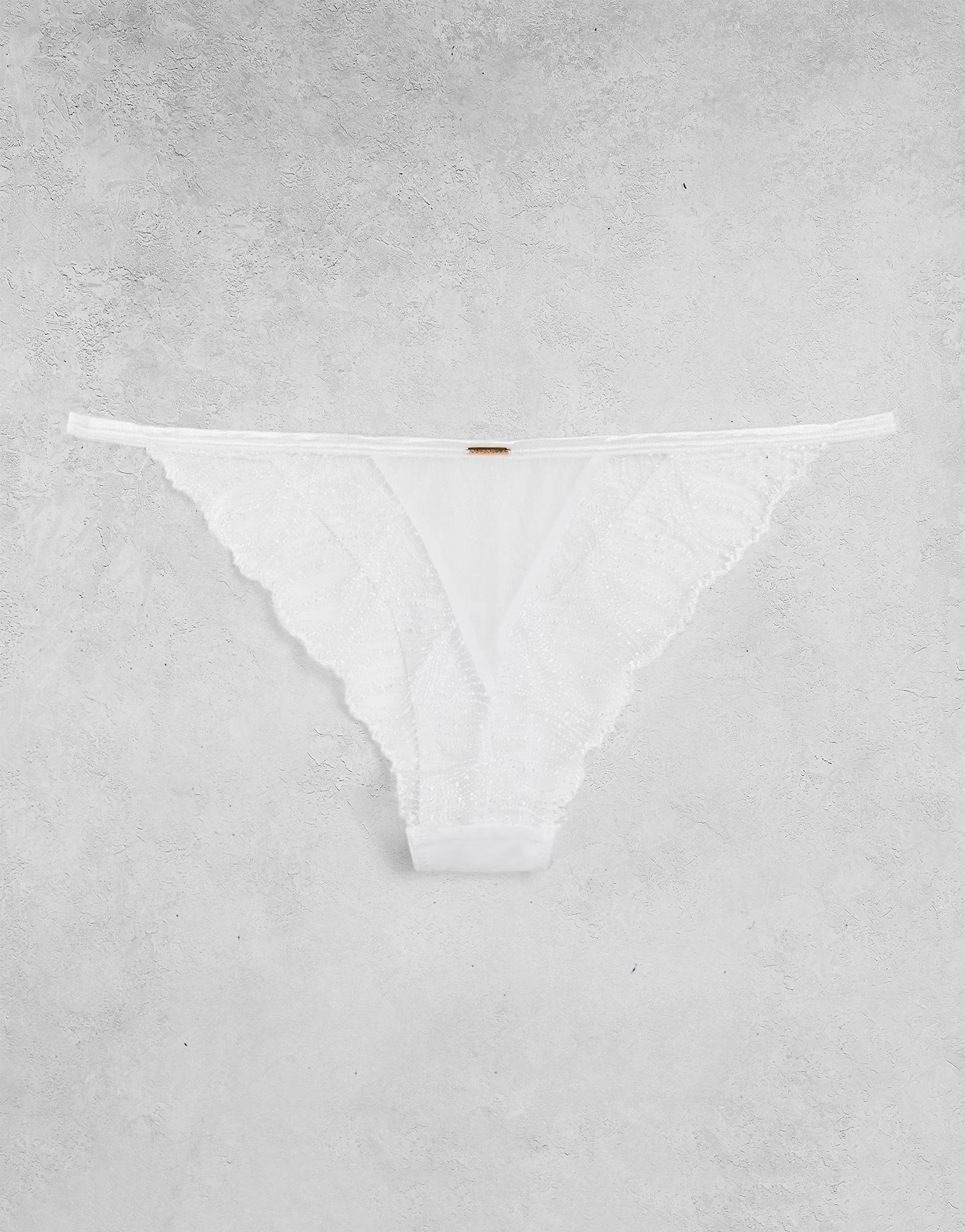 Bluebella Womens Irena Delicate Lace Tanga Side Brief In White