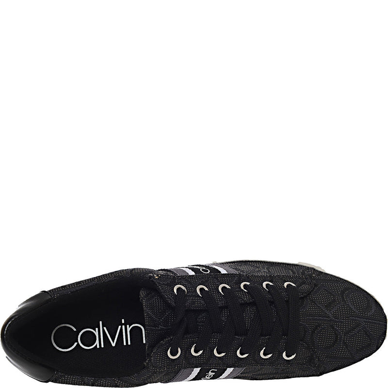 Calvin Klein Women's Black Jinjer Flatorm Logo Trainers