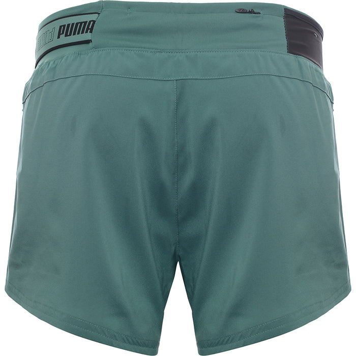 Puma Women's Teal Run Woven 3 Inch Shorts