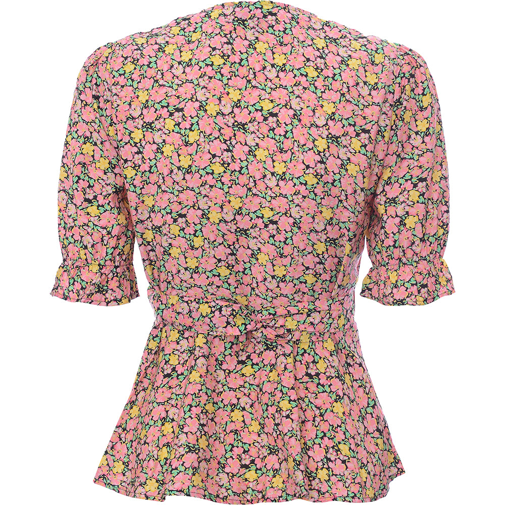 Vero Moda Womens Ditsy Floral Wrap Blouse