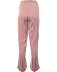 Loungeable Womens Stripe Jacquard Satin Trouser in Pink