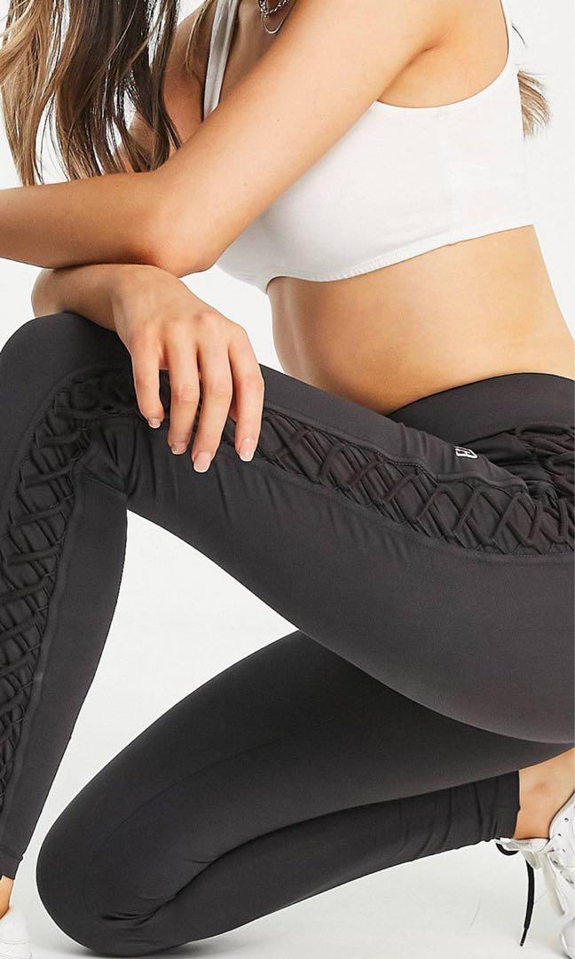 Womens Russell Athletic Tie Side Legging in Black