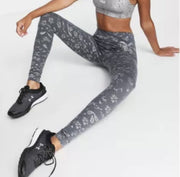 Womens Russell Athletic Foil Print Leggings in Grey