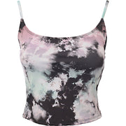 Onzie Womens Cami Crop Vest in Tie Dye Print in Multicoloured