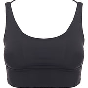 Onzie Womens Medium Support Strappy Sports Bra In Black