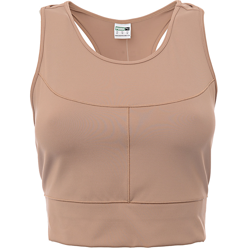 Puma Womens infuse Crop Top in Brown in Brown