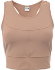 Puma Womens infuse Crop Top in Brown in Brown