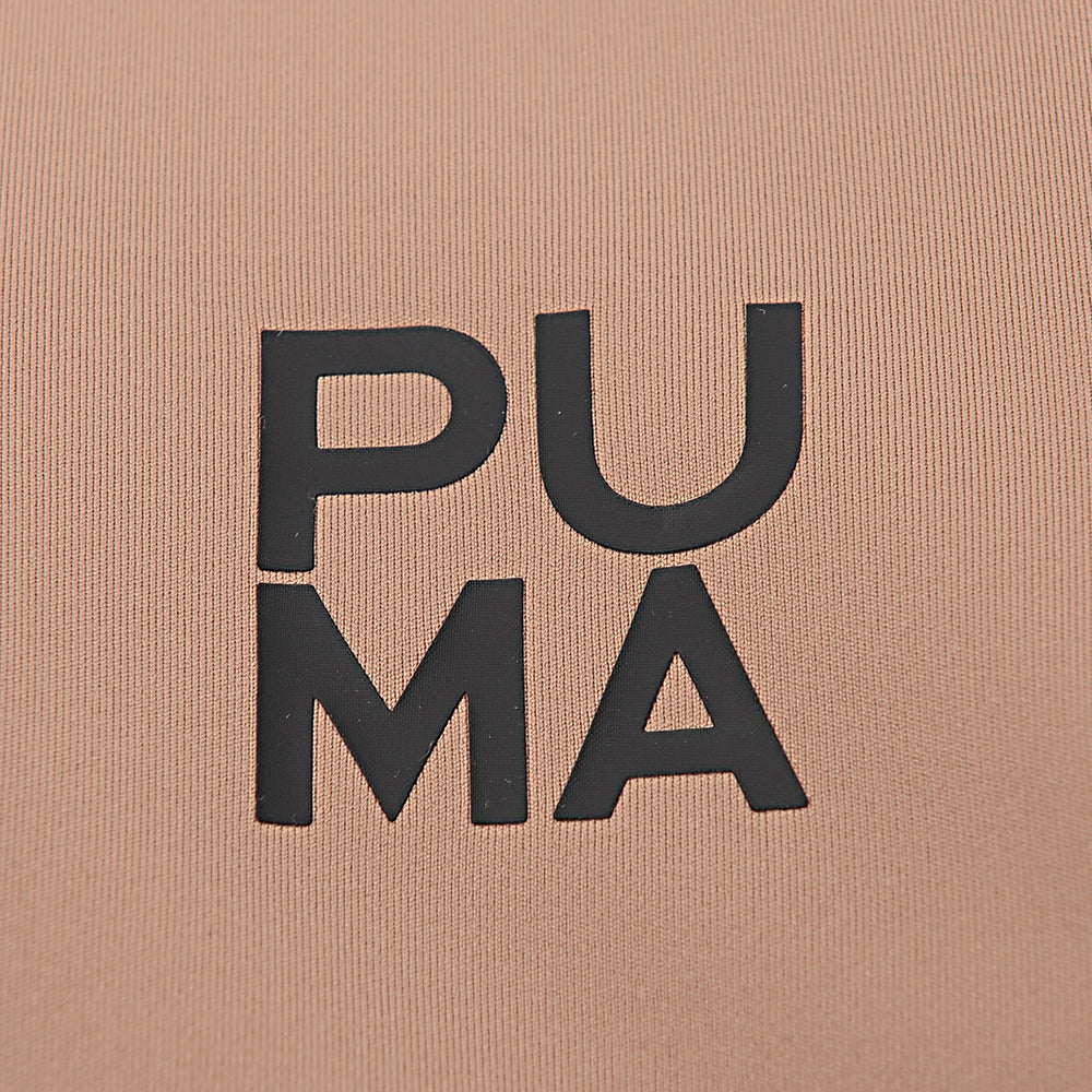 Puma Womens infuse Crop Top in Brown in Brown