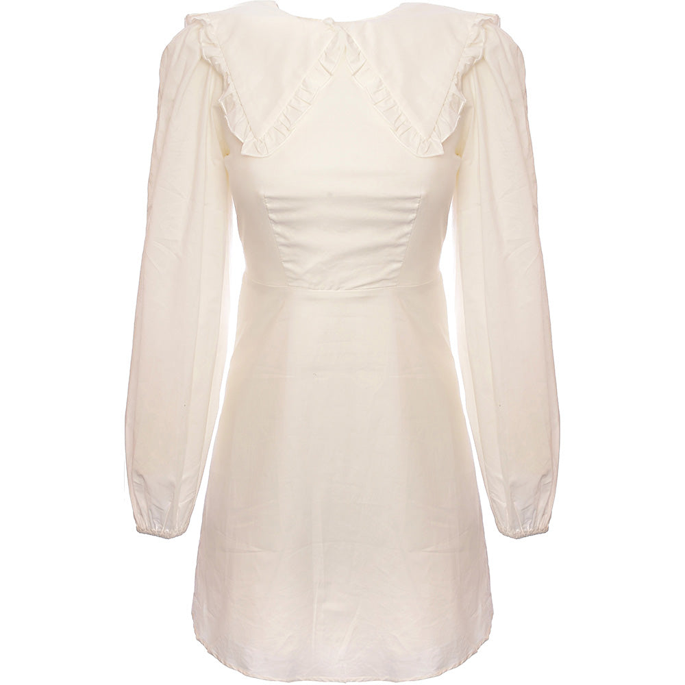 Fashion Union Women&#39;s Mini Smock Dress with Exaggerated Sleeves