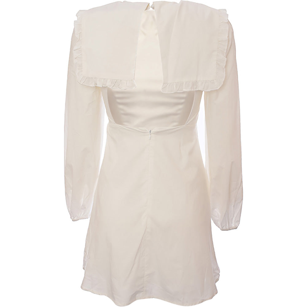 Fashion Union Women&#39;s Mini Smock Dress with Exaggerated Sleeves