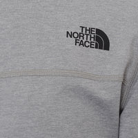 The North Face Women's Grey 1/4 Zip Fitted Cropped Long Sleeve Top