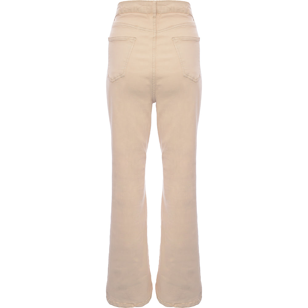 I Saw It First Women's Washed Stone Flare Jeans