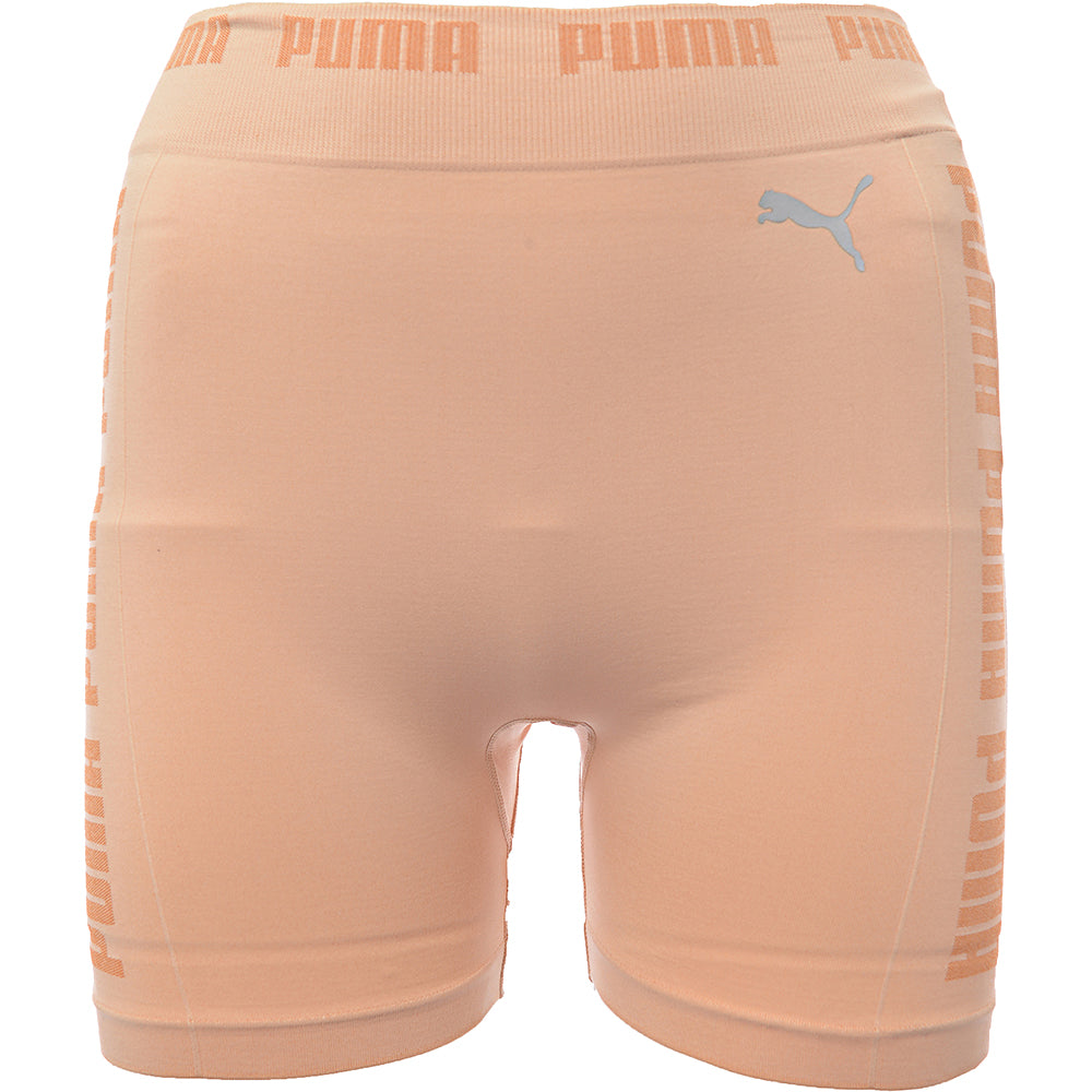 Puma Womens Training Evoknit Seamless 5 inch Shorts in Beige