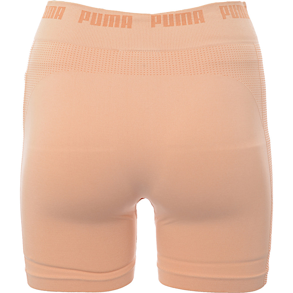 Puma Womens Training Evoknit Seamless 5 inch Shorts in Beige