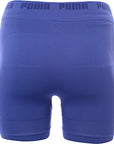 Womens Puma Training Evoknit Seamless 5 Inch Shorts in Blue