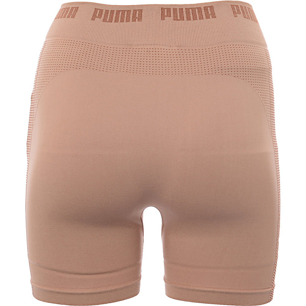 Puma Womens Training Evoknit Seamless 5 inch Shorts in Brown