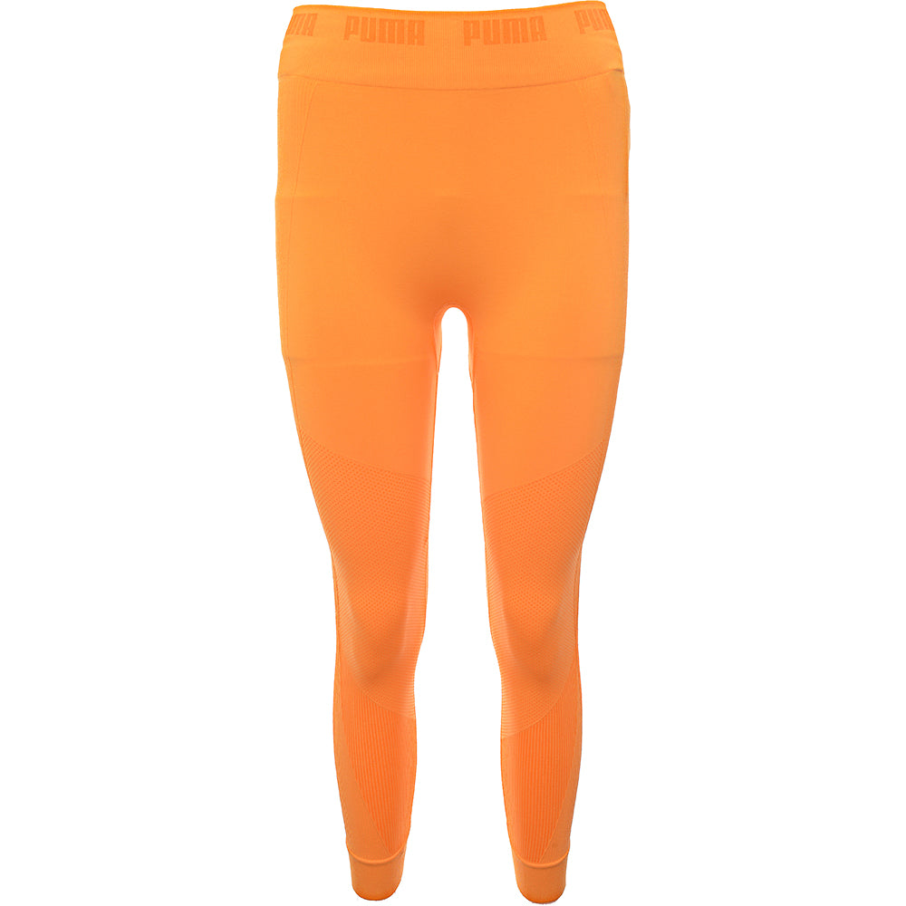 Puma Women s Orange Training Evoknit Seamless Leggings